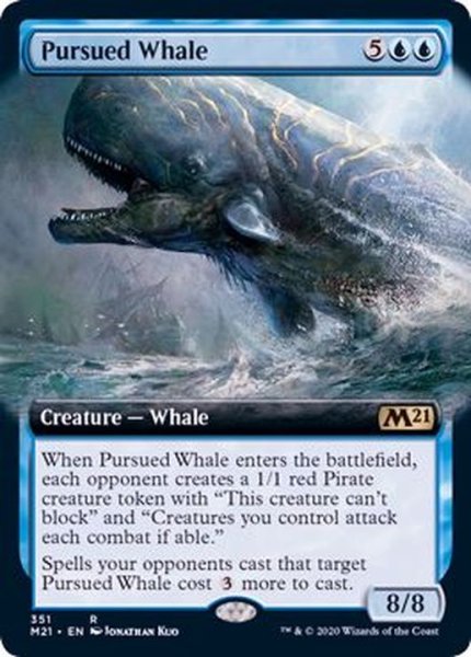画像1: (フルアート)追われる鯨/Pursued Whale《英語》【M21】 (1)