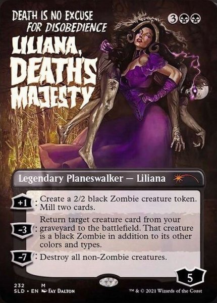 画像1: (FOIL)(232)死の権威、リリアナ/Liliana, Death's Majesty《英語》【SLD】 (1)