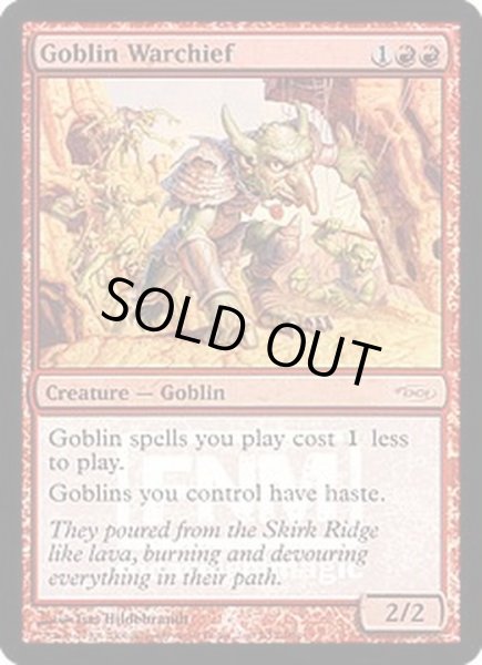 画像1: [EX+](FOIL)(2006)ゴブリンの戦長/Goblin Warchief《英語》【FNM Promos】 (1)