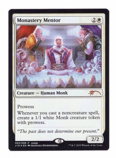 画像1: [EX+](FOIL)僧院の導師/Monastery Mentor《英語》【Judge Promos】 (1)