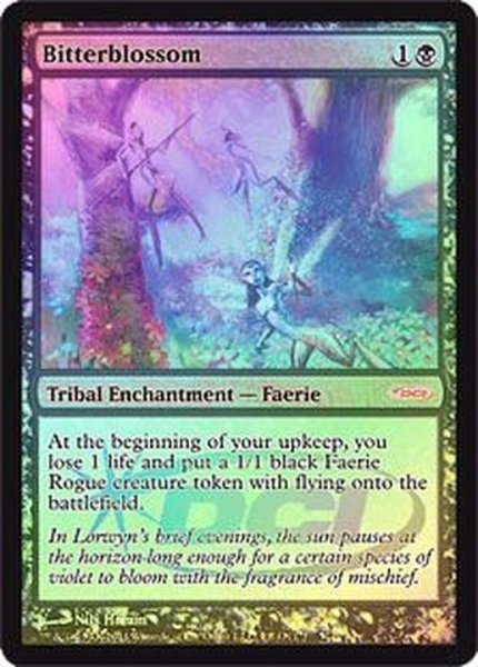 画像1: [EX+](FOIL)苦花/Bitterblossom《英語》【Judge Promos】 (1)