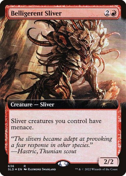 画像1: (FOIL)(636)好戦スリヴァー/Belligerent Sliver《英語》【SLD】 (1)