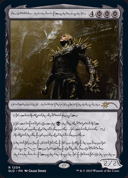 画像1: [EX+](FOIL)(ファイレクシア語)(1204)ヨーグモスの息子、ケリク/K'rrik, Son of Yawgmoth《ファイレクシア語》【SLD】 (1)
