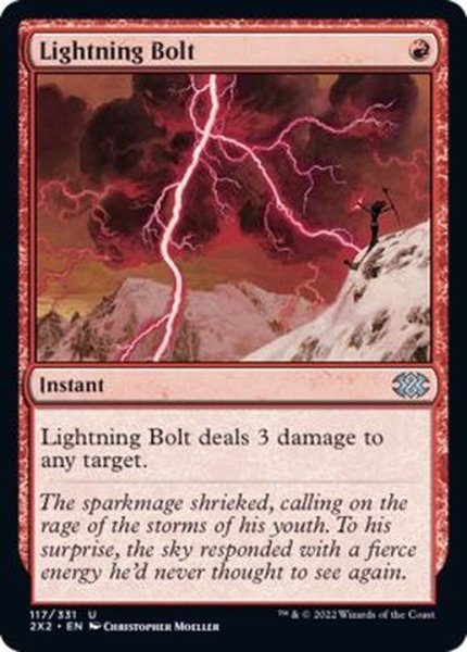 画像1: (FOIL)稲妻/Lightning Bolt《英語》【2X2】 (1)