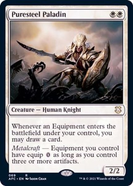 画像1: 純鋼の聖騎士/Puresteel Paladin《英語》【AFC】 (1)