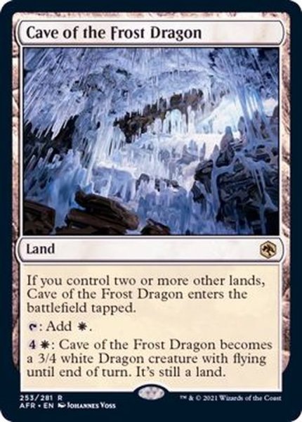 画像1: [EX+]フロスト・ドラゴンの洞窟/Cave of the Frost Dragon《英語》【AFR】 (1)