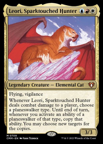 画像1: (FOIL)灯触れの狩人、レオリ/Leori, Sparktouched Hunter《英語》【CMM】 (1)