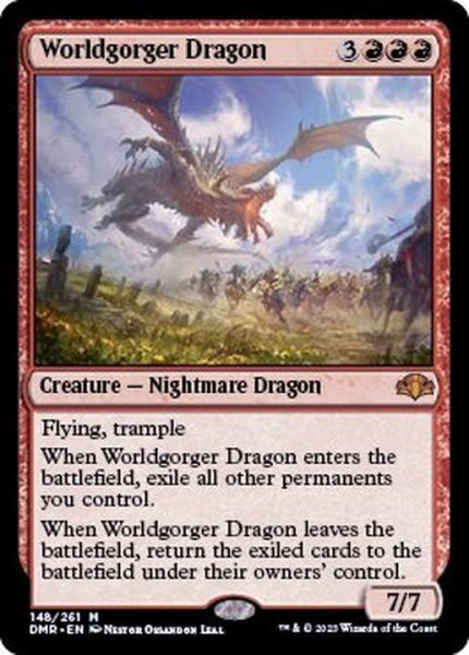 画像1: (FOIL)世界喰らいのドラゴン/Worldgorger Dragon《英語》【DMR】 (1)