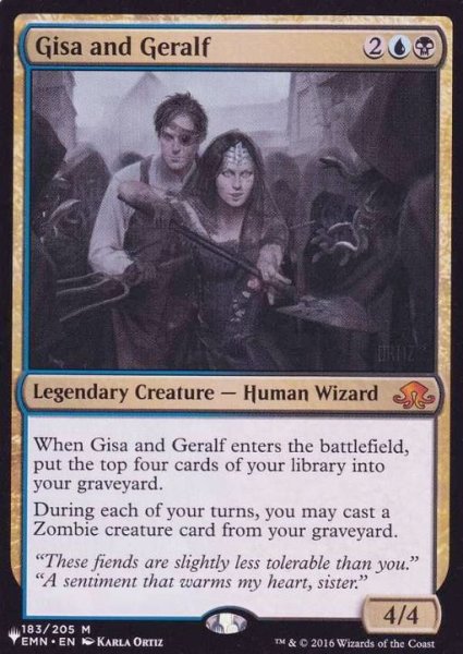 画像1: ギサとゲラルフ/Gisa and Geralf《英語》【Reprint Cards(The List)】 (1)