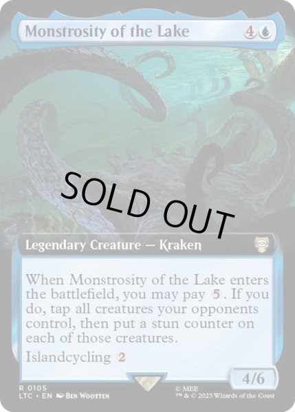 画像1: [EX+](フルアート)湖に潜む化け物/Monstrosity of the Lake《英語》【LTC】 (1)
