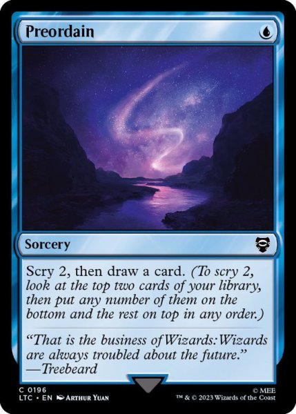 画像1: 定業/Preordain《英語》【LTC】 (1)