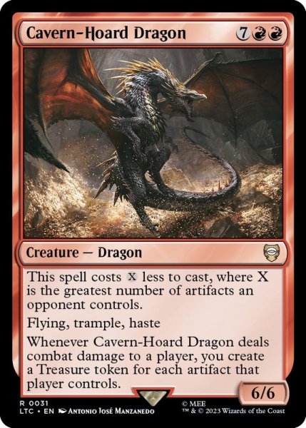 画像1: [EX+]洞窟に宝蓄えしドラゴン/Cavern-Hoard Dragon《英語》【LTC】 (1)