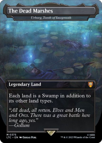画像1: [EX+](フルアート)死者の沼地/The Dead Marshes　//　ヨーグモスの墳墓、アーボーグ/Urborg, Tomb of Yawgmoth《英語》【LTC】 (1)