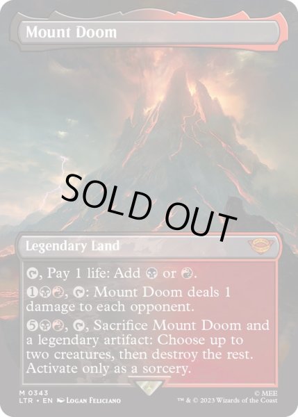 画像1: [EX+](フルアート)滅びの山/Mount Doom《英語》【LTR】 (1)