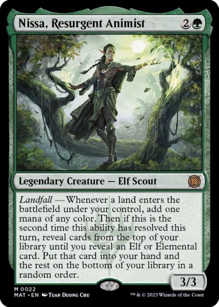 画像1: 復活した精霊信者、ニッサ/Nissa, Resurgent Animist《英語》【MAT】 (1)
