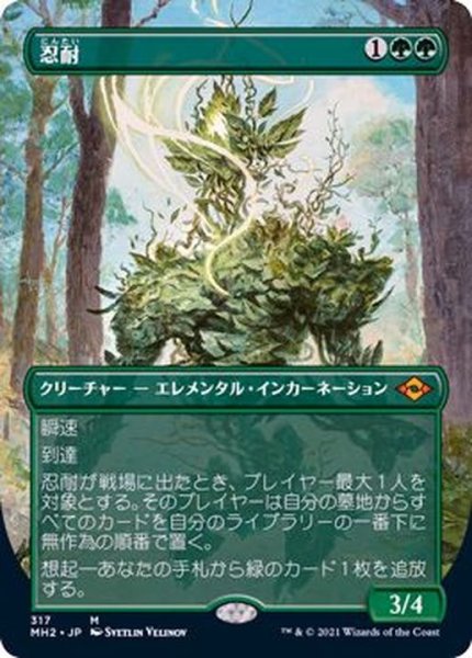 画像1: [EX+](FOIL)(フルアート)忍耐/Endurance《日本語》【MH2】 (1)