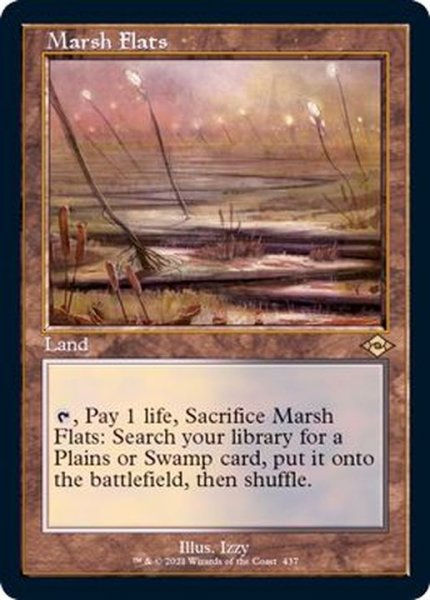 エッチングfoil 旧枠仕様 湿地の干潟 Marsh Flats 英語 Mh2
