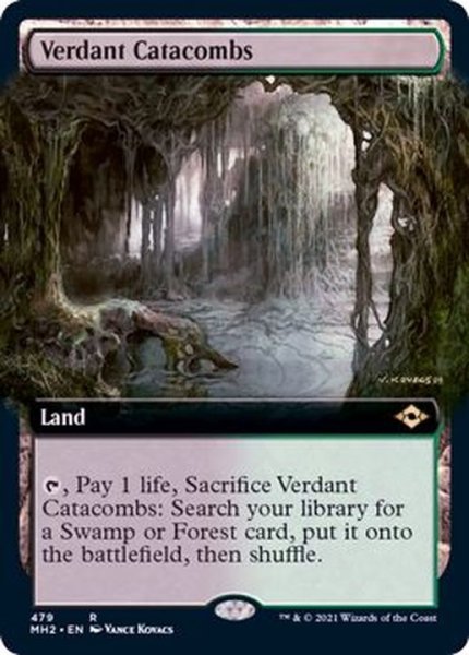 画像1: (フルアート)新緑の地下墓地/Verdant Catacombs《英語》【MH2】 (1)