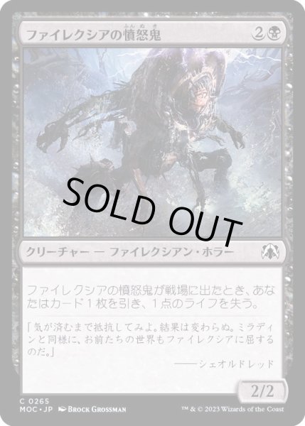 画像1: [EX+]ファイレクシアの憤怒鬼/Phyrexian Rager《日本語》【MOC】 (1)