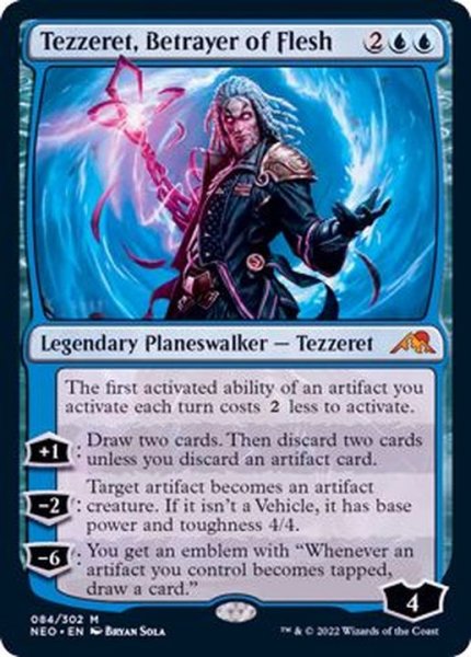 画像1: [EX+]肉体の裏切者、テゼレット/Tezzeret, Betrayer of Flesh《英語》【NEO】 (1)