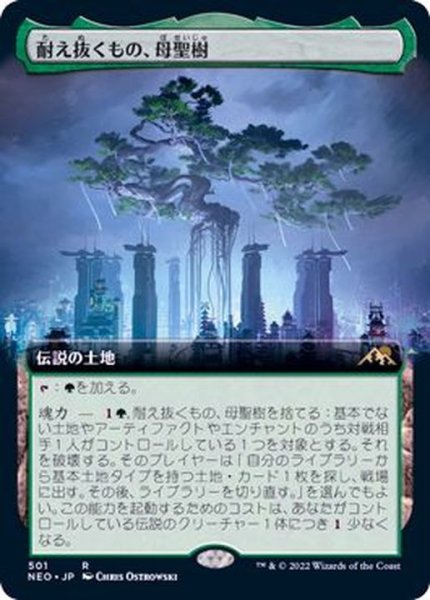 画像1: [EX+](フルアート)(501)耐え抜くもの、母聖樹/Boseiju, Who Endures《日本語》【NEO】 (1)