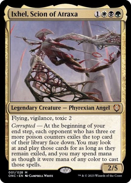 画像1: (FOIL)アトラクサの後継、イクセル/Ixhel, Scion of Atraxa《英語》【ONC】 (1)