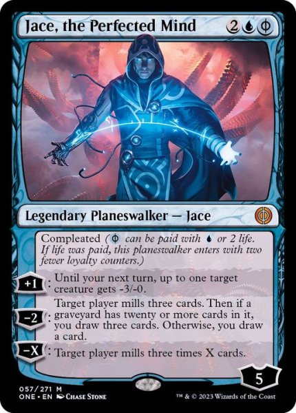 画像1: [EX+](FOIL)完成化した精神、ジェイス/Jace, the Perfected Mind《英語》【ONE】 (1)