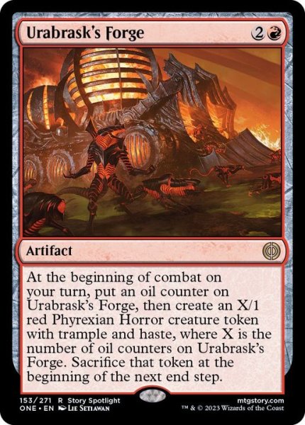 画像1: (FOIL)ウラブラスクの溶鉱炉/Urabrask's Forge《英語》【ONE】 (1)
