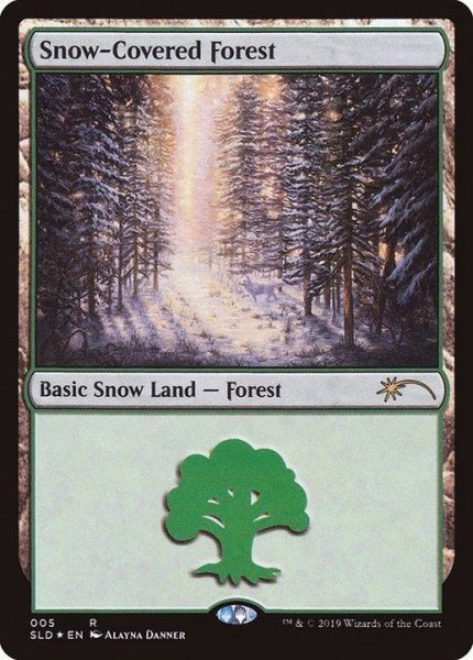 画像1: [EX](FOIL)(005)冠雪の森/Snow-Covered Forest《英語》【SLD】 (1)