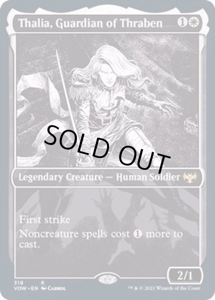 画像1: (FOIL)(ショーケース枠)スレイベンの守護者、サリア/Thalia, Guardian of Thraben《英語》【VOW】 (1)