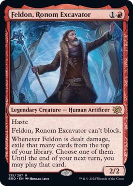 画像1: [EX+](FOIL)ロノムの発掘家、フェルドン/Feldon, Ronom Excavator《英語》【BRO】 (1)