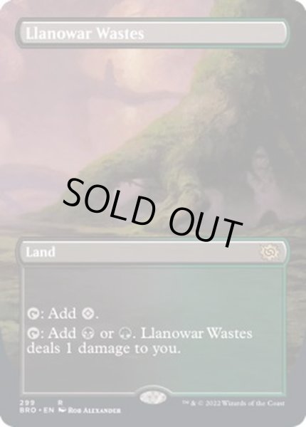 画像1: (フルアート)ラノワールの荒原/Llanowar Wastes《英語》【BRO】 (1)