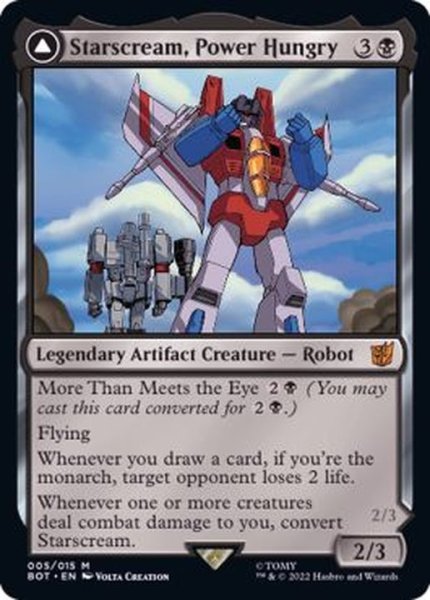 画像1: [EX]力を欲する者、スタースクリーム/Starscream, Power Hungry《英語》【BOT】 (1)