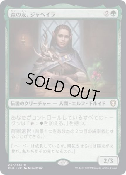 画像1: (FOIL)森の友、ジャヘイラ/Jaheira, Friend of the Forest《日本語》【CLB】 (1)