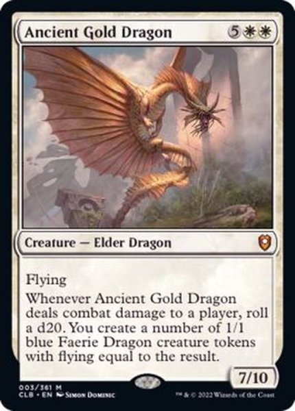 画像1: エインシャント・ゴールド・ドラゴン/Ancient Gold Dragon《英語》【CLB】 (1)