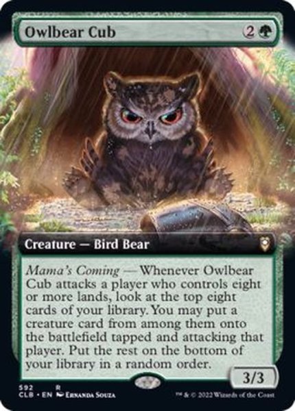 画像1: (フルアート)アウルベアの仔/Owlbear Cub《英語》【CLB】 (1)