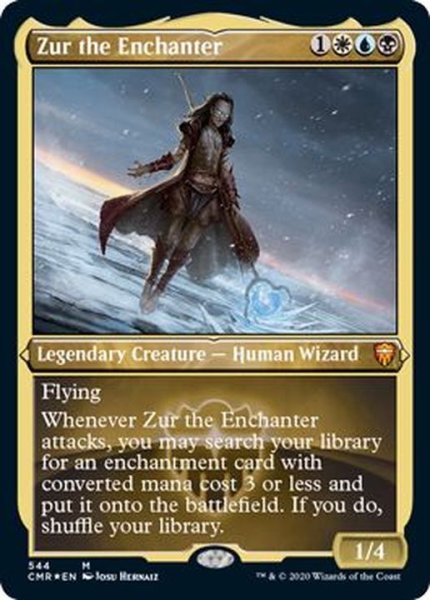 画像1: [EX+](エッチングFOIL)結界師ズアー/Zur the Enchanter《英語》【CMR】 (1)