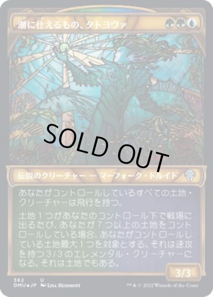 画像1: (テクスチャーFOIL)潮に仕えるもの、タトヨヴァ/Tatyova, Steward of Tides《日本語》【DMU】 (1)