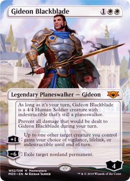 画像1: [EX+](FOIL)黒き剣のギデオン/Gideon Blackblade《英語》【MED-WAR】 (1)