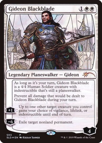画像1: (FOIL)(503)黒き剣のギデオン/Gideon Blackblade《英語》【SLD】 (1)