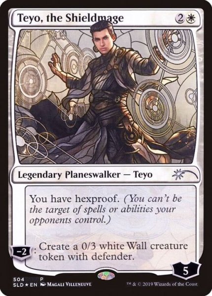 画像1: [EX+](FOIL)(504)盾魔道士、テヨ/Teyo, the Shieldmage《英語》【SLD】 (1)