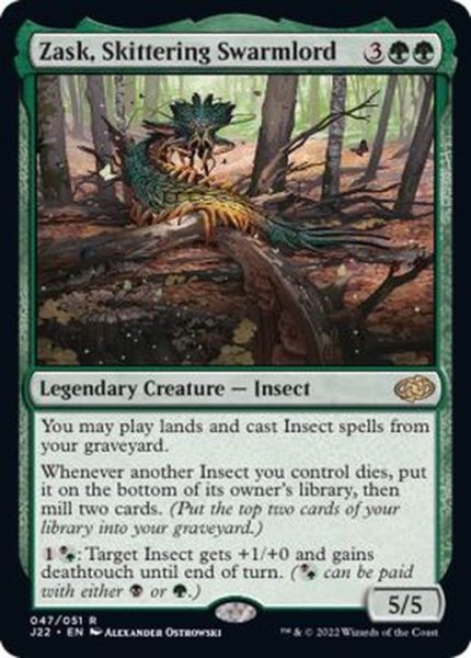 画像1: 這い回る大群王、ザスク/Zask, Skittering Swarmlord《英語》【J22】 (1)