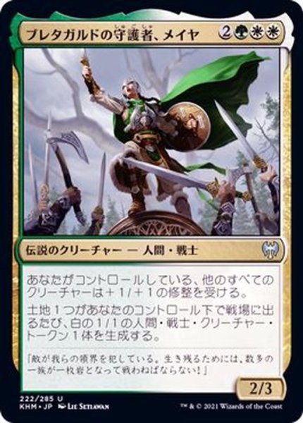 画像1: (FOIL)ブレタガルドの守護者、メイヤ/Maja, Bretagard Protector《日本語》【KHM】 (1)