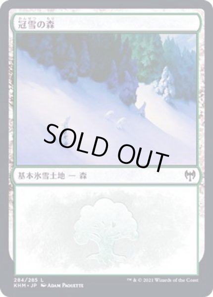 画像1: [EX+](284)冠雪の森/Snow-Covered Forest《日本語》【KHM】 (1)