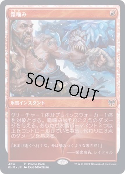 画像1: (FOIL)霜噛み/Frost Bite《日本語》【FNM Promos】 (1)