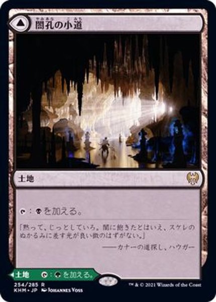 画像1: [EX](FOIL)闇孔の小道/Darkbore Pathway《日本語》【KHM】 (1)