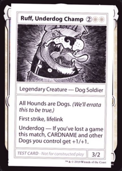 画像1: (PWマークなし)Ruff, Underdog Champ《英語》【Mystery Booster Playtest Cards】 (1)