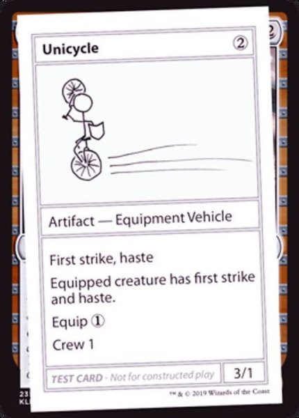 画像1: (PWマークなし)Unicycle《英語》【Mystery Booster Playtest Cards】 (1)