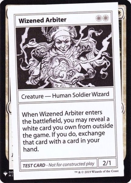 画像1: (PWマークなし)Wizened Arbiter《英語》【Mystery Booster Playtest Cards】 (1)