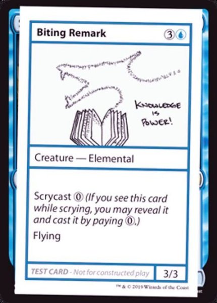 画像1: (PWマークなし)Biting Remark《英語》【Mystery Booster Playtest Cards】 (1)